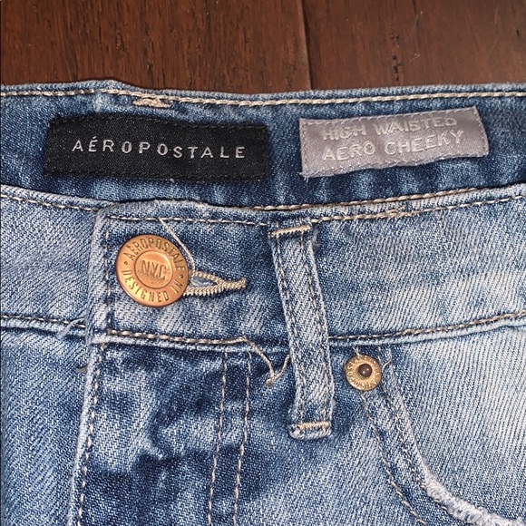 Aeropostale jean shorts: high waisted/cheeky - Picture 2 of 2